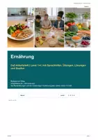 Vorschau - Arbeitsblätter - DaZ-Levelheft 30: Ernährung - Deckblatt