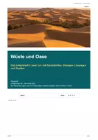Vorschau - Arbeitsblätter - DaZ-Levelheft 38: Wüste und Oase - Deckblatt