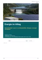 Vorschau - Arbeitsblätter - DaZ-Levelheft 41: Energie im Alltag - Deckblatt