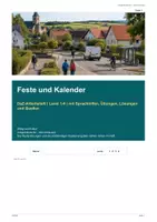 Vorschau - Arbeitsblätter - DaZ-Levelheft 43: Feste und Kalender - Deckblatt