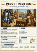 Vorschau - Spiele - Vorsommerferien Notfallbundle Escape Rooms Geschichte Klasse 5 bis 7 Zeitdetektive - Seite 1