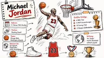 Vorschau - Arbeitsblätter - Arbeitsblätter zum Thema "Michael Jordan" + Lösung & MP3 + Infografik - Seite 3
