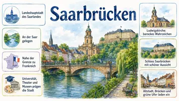 Vorschau - Arbeitsblätter - Arbeitsblätter zum Thema "Saarbrücken" + Lösung & MP3 + Infografik - Seite 3