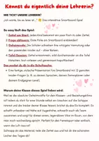Vorschau - Stundenentwürfe - Spiel: Kennst du eigentlich deine Lehrerin, Bro? - Seite 1
