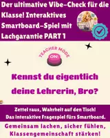 Vorschau - Stundenentwürfe - Spiel: Kennst du eigentlich deine Lehrerin, Bro? - Deckblatt