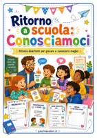 anteprima - Materiale di supporto/inclusione - Ritorno a scuola: conosciamoci! Attività di accoglienza - Pagina di copertina