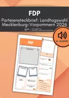 Vorschau - Arbeitsblätter - FDP Partei-Landtagswahl Mecklenburg Vorpommern 2026 (+ Audioaufnahme) - Deckblatt