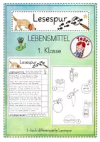 Vorschau - Arbeitsblätter - Lesespur (3-fach differenziert) - Materialpaket 1 - Seite 1