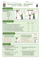Vorschau - Unterrichtsreihen - Feste und lose Rolle - Physik Sek I - Arbeitsblätter inkl. Lösungen - Seite 2