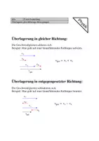 Vorschau - Arbeitsblätter - Formelsammlung überlagerte gleichförmige Bewegungen - Deckblatt