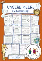 Vorschau - Unterrichtsreihen - Unsere Meere , Ozeane - Selbstlernheft / Stationen - Deckblatt