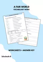 Vorschau - Stundenentwürfe - A FAIR WORLD vocabulary work - More 4 Unit 10 - Deckblatt