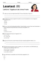 Vorschau - Arbeitsblätter - Lesetest - Tagebuch der Anne Frank - Seite 2