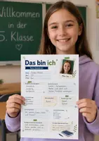 Vorschau - Arbeitsblätter - Steckbrief Klasse 5 6 7 8 | 3er-Set Schülersteckbrief & Lehrersteckbrief | Kennenlernen neue Klasse 5-8 | Schulstart Sekundarstufe - Seite 1