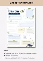 Vorschau - Arbeitsblätter - Steckbrief Klasse 5 6 7 8 | 3er-Set Schülersteckbrief & Lehrersteckbrief | Kennenlernen neue Klasse 5-8 | Schulstart Sekundarstufe - Seite 2