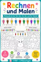 Vorschau - Arbeitsblätter - Rechnen und Malen – Malen nach dem Einmaleins - Deckblatt