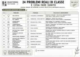 anteprima - Materiale di supporto/inclusione - 24 PROBLEMI REALI DI CLASSE E COSA FARE SUBITO - Pagina 2