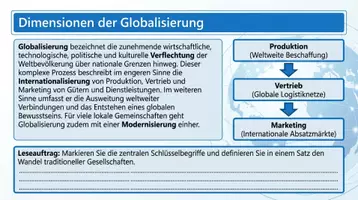 Vorschau - Arbeitsblätter - Globalisierung Englisch Vokabular Arbeitsheft PLUS Lernposter - Seite 1