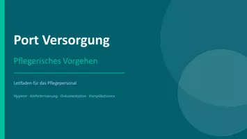 Vorschau - Präsentationen/Tafelbilder - Port Versorgung Leifaden - Deckblatt