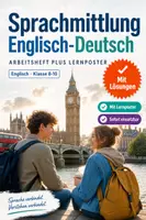 Vorschau - Arbeitsblätter - Sprachmittlung Englisch-Deutsch Arbeitsheft PLUS Lernposter - Deckblatt