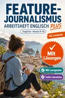 Vorschau - Unterrichtsreihen - Feature-Journalismus Arbeitsheft Englisch PLUS Lernposter - Deckblatt