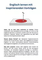 Vorschau - Arbeitsblätter - Englisch Hörverstehen mit Vorträgen PLUS Lernposter - Seite 1