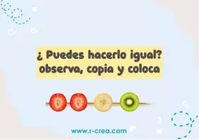 Vista previa - Refuerzo / NEE / Materiales de apoyo - seriaciones de frutas en mesa de luz - página 1