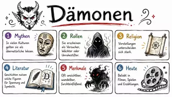 Vorschau - Arbeitsblätter - Arbeitsblätter zum Thema "Dämon" + Lösung & MP3 + Infografik - Seite 1
