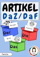 Vorschau - Spiele - Wortschatz Familie - der, die, das | DaZ / DaF - Deckblatt