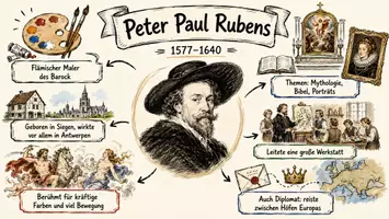 Vorschau - Arbeitsblätter - Arbeitsblätter zum Thema "Peter Paul Rubens" + Lösung & MP3 + Infografik - Seite 1