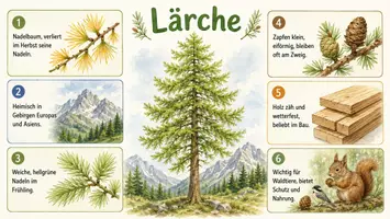 Vorschau - Arbeitsblätter - Arbeitsblatt "Lärchen" + Onlineübung & MP3 + Infografik - Seite 2