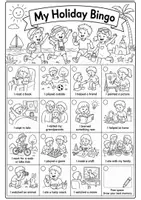 Vorschau - Arbeitsblätter - My Holiday Bingo – Englisch Ferien-Bingo für die Grundschule (Klasse 1-4) - Seite 2