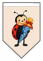 Vorschau - Mal- und Bastelvorlagen - Marienkäferklasse - Girlande (Klassentier) - Seite 3