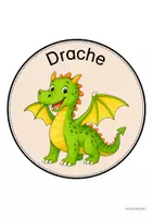 Vorschau - Mal- und Bastelvorlagen - Drachenklasse - Wand- und Türdeko | Klassenraumdekoration (Klassentier) - Seite 3