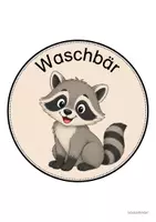 Vorschau - Mal- und Bastelvorlagen - Waschbärenklasse - Wand- und Türdeko | Klassenraumdekoration (Klassentier) - Seite 3