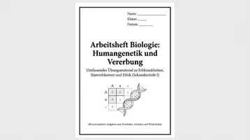Vorschau - Arbeitsblätter - Erbkrankheiten Humangenetik Arbeitsheft PLUS Lernposter - Seite 1