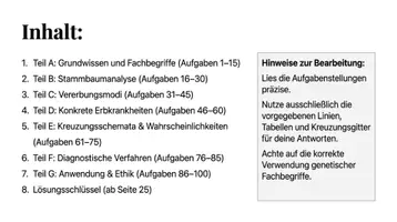 Vorschau - Arbeitsblätter - Erbkrankheiten Humangenetik Arbeitsheft PLUS Lernposter - Seite 2