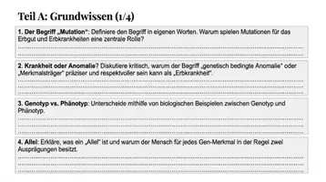 Vorschau - Arbeitsblätter - Erbkrankheiten Humangenetik Arbeitsheft PLUS Lernposter - Seite 3