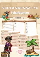 Vorschau - Arbeitsblätter - Schlangensätze - Schatzsuche (Klasse 1-2) - Deckblatt