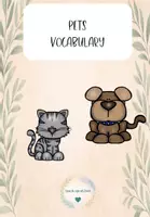 Vorschau - Arbeitsblätter - pets-vocabulary - Deckblatt