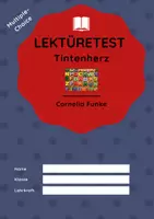 Vorschau - Arbeitsblätter - Lektueretest zu "Tintenherz" von Cornelia Funke - Deckblatt