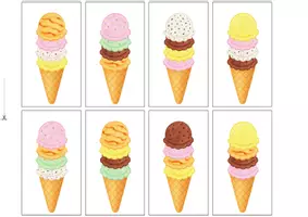 Vorschau - Spiele - Lernspiel Eiscreme | Fördermaterial Konzentration & Wahrnehmung | Kindergarten Vorschule Grundschule - Seite 3