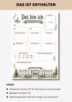 Vorschau - Arbeitsblätter - Steckbrief Klasse 5 6 7 8 | Das bin ich Steckbrief | Vorlage Kennenlernen neue Klasse 5-8 | Sek I - Seite 2