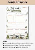 Vorschau - Arbeitsblätter - Steckbrief Lehrer & Lehrerin "Das bin ich" | Steckbriefvorlage Schulstart Sek I | Lehrkraft Kennenlernen Schuljahresstart - Seite 2