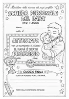 anteprima - Altro tipo di materiale - Pagella del papà da stampare - Festa del papà - Pagina 3