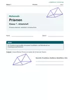 Vorschau - Arbeitsblätter - Arbeitsheft Prismen - Deckblatt