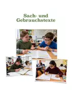 Vorschau - Unterrichtsreihen - Erschließen von Sach- und Gebrauchstexten (Skript mit Lösung & Hörtexten); Klasse 7-8 - Seite 1