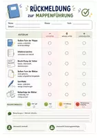 Vorschau - Arbeitsblätter - Bewertung Heftführung - Mappenführung (Rückmeldung) - Deckblatt