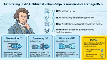Vorschau - Arbeitsblätter - Stromstärke Elektrizitätslehre Physik PLUS Lernposter - Seite 1
