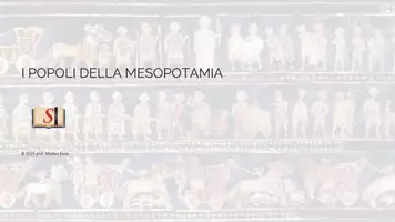 anteprima - Presentazioni / Lavagne - I popoli della Mesopotamia e i Sumeri - Pagina di copertina